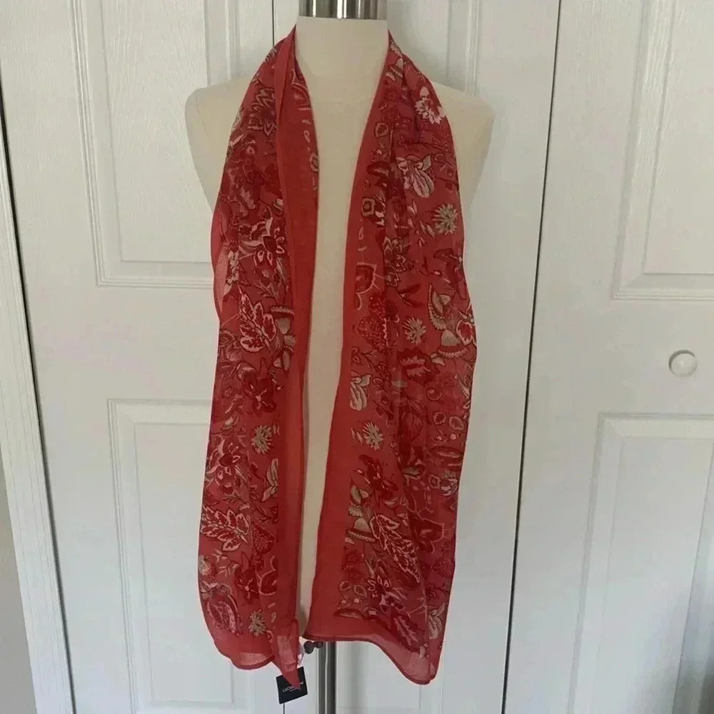 Liz Claiborne pink printed scarf NWT